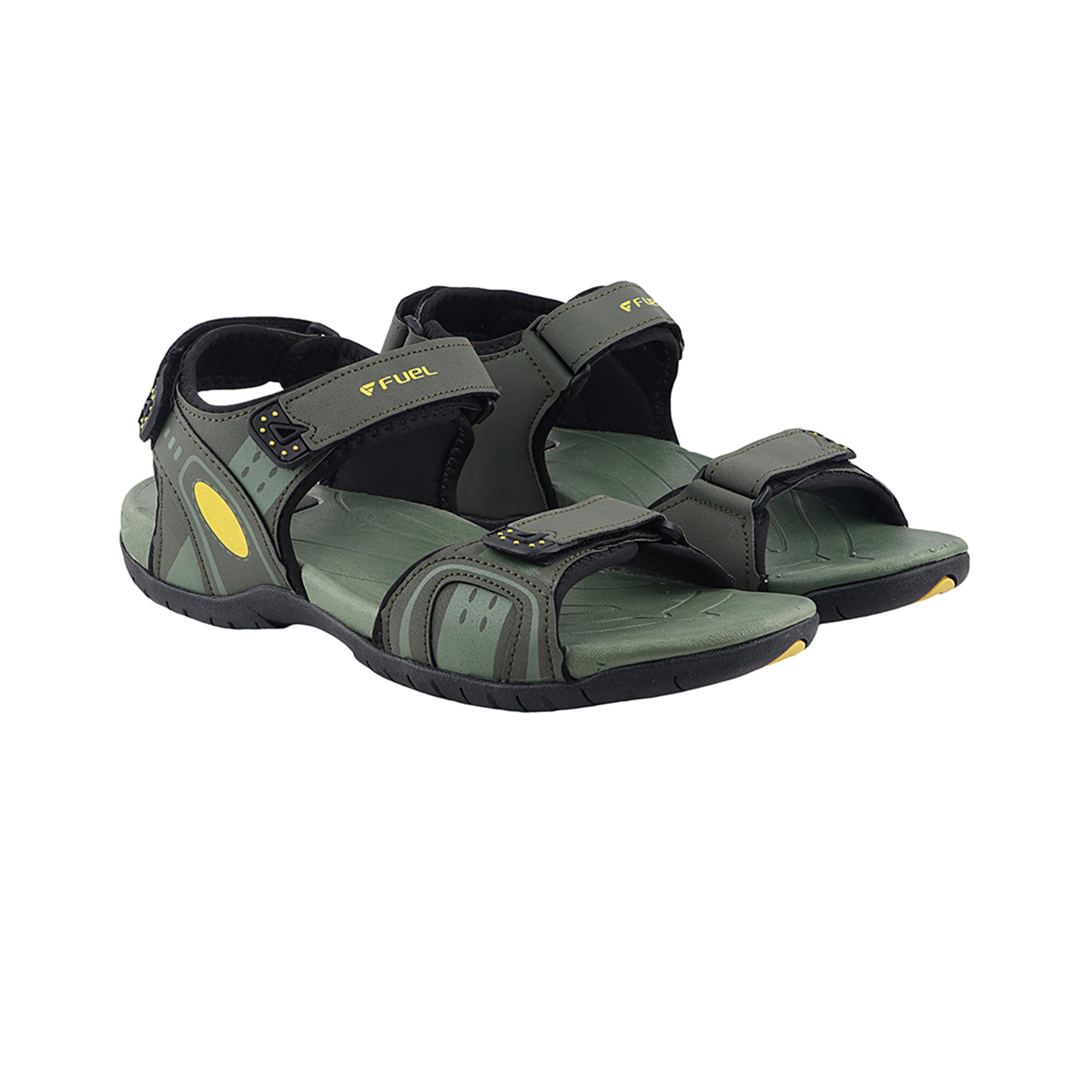 Fuel 2112-08  Sandal For Men's (OLIVE/YELLOW)