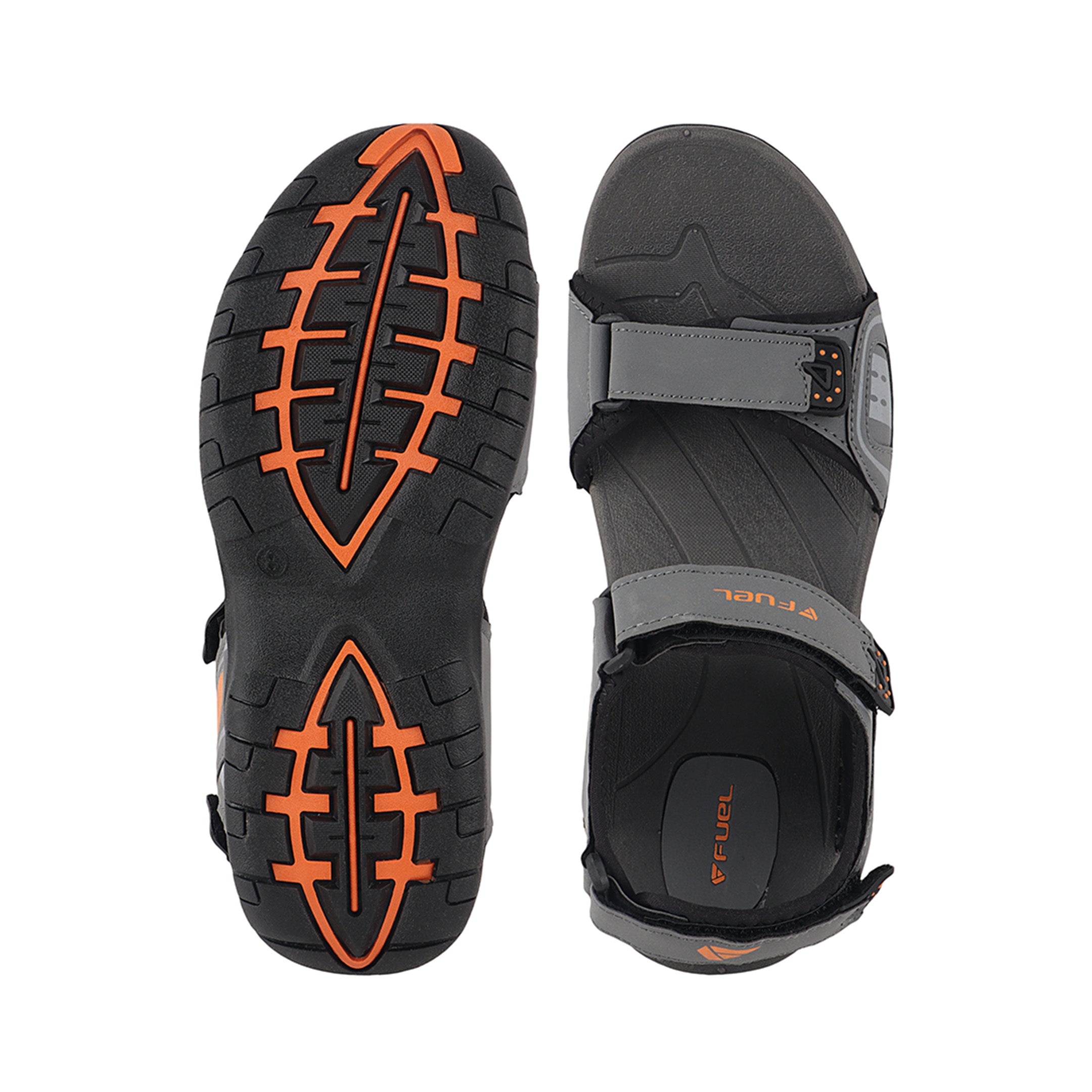 Fuel 2112-08  Sandal For Men's (GREY/ORANGE)