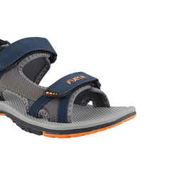 FUEL SPLENDOR SANDALS FOR MEN'S (GREY-ORANGE)