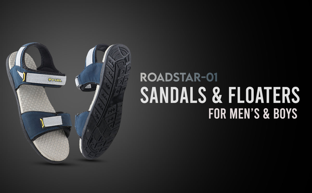 FUEL Roadster-01 Ultra Light-Weight Sports Sandals For Men (Navy)