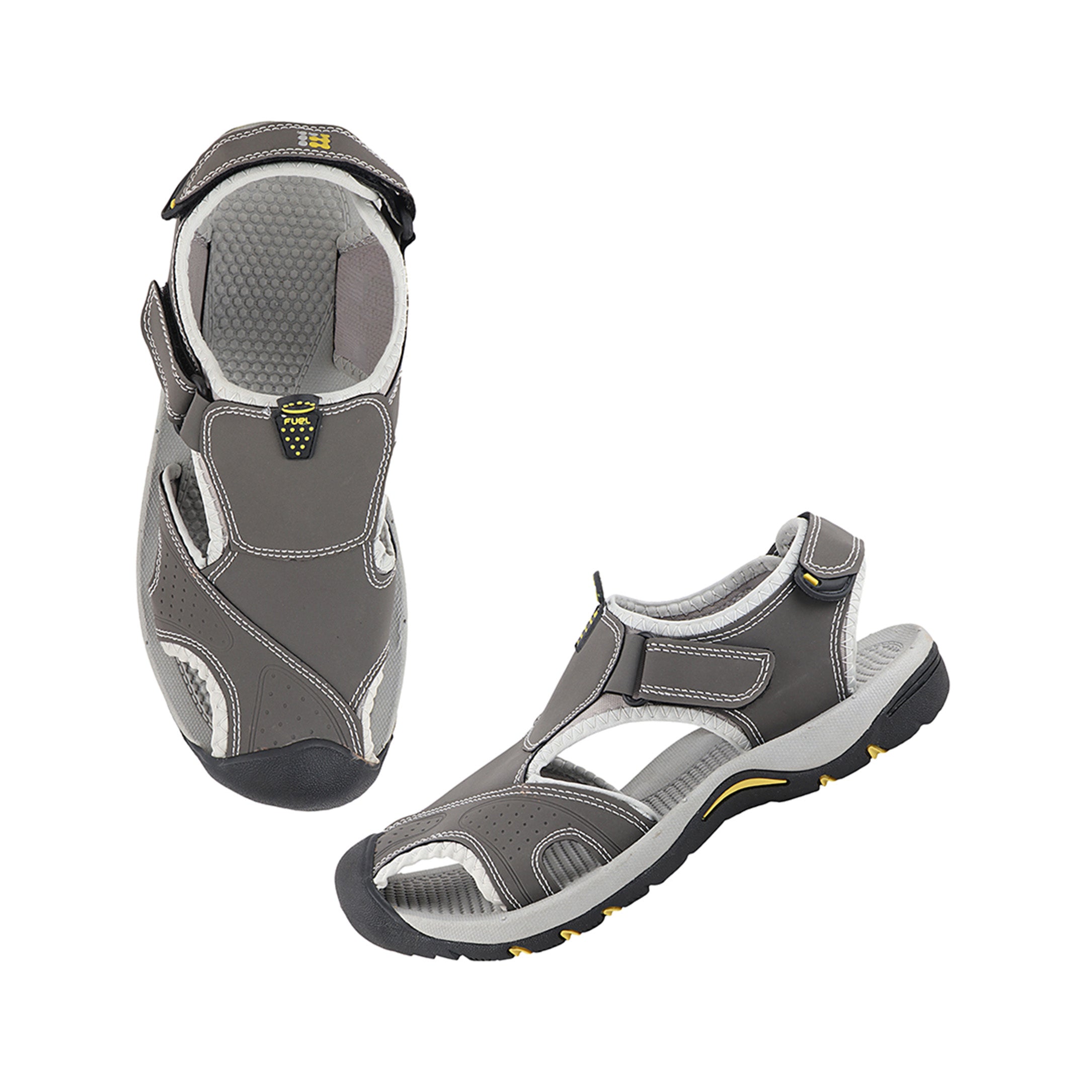 Fuel Soldier-04 Fisherman Sandals for Men (D-Grey)