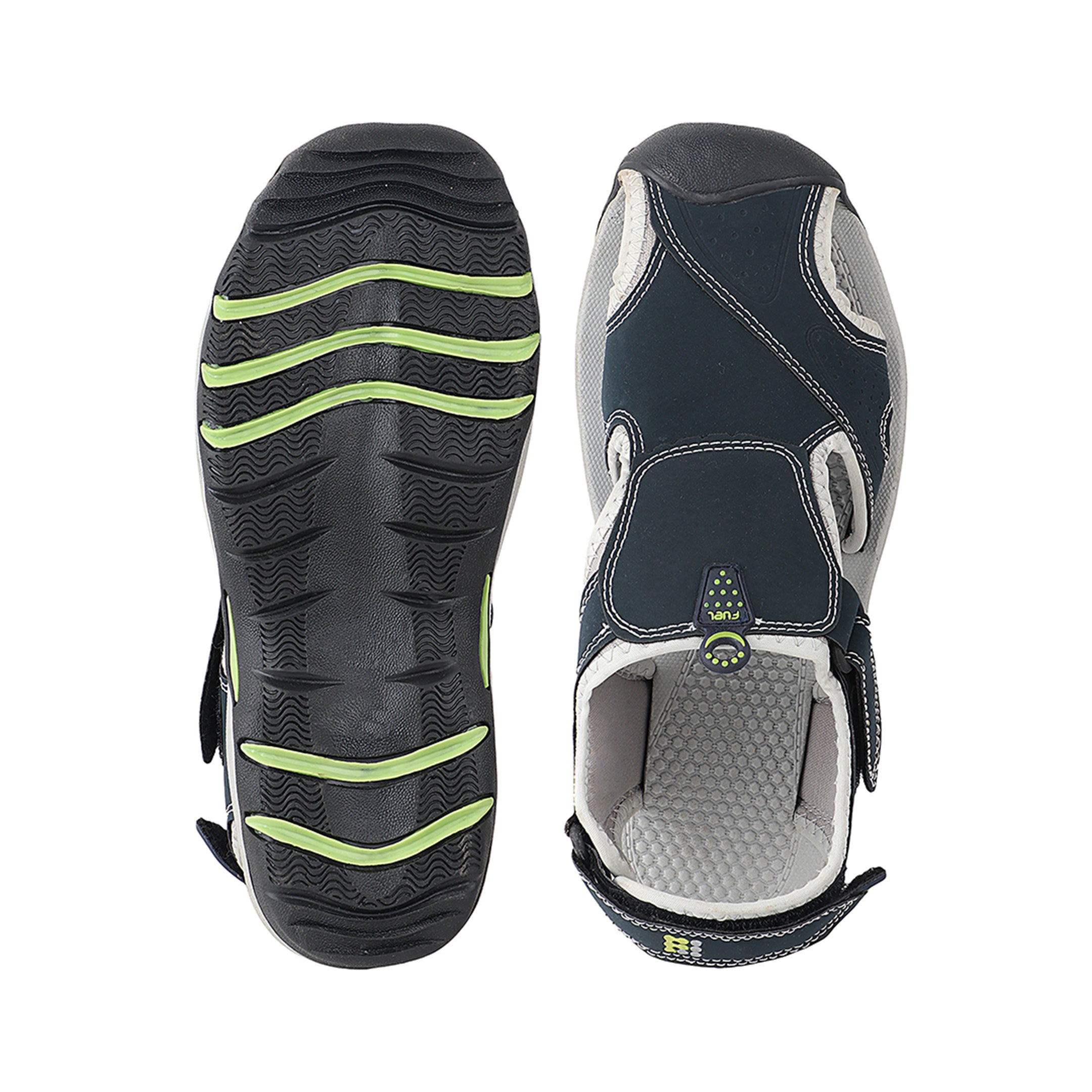 Fuel Soldier-04 Fisherman Sandals for Men (Navy-Grey)