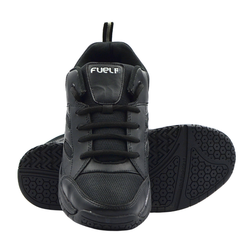 FUEL Extra Comfort Black Sneakers for Walking/Running | Comfortable, Lightweight & Breathable Men's Shoes for Dailywear | Gents Stylish Footwear