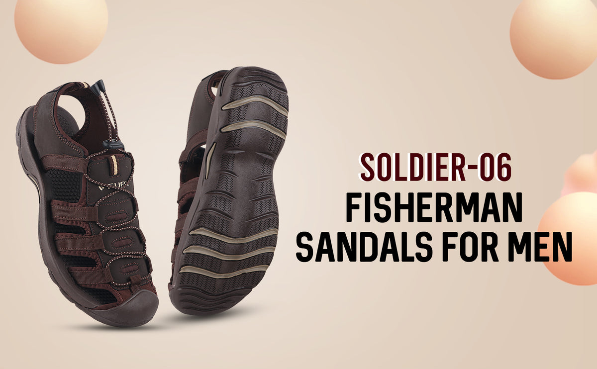 FUEL Soldier-06 Stylish Outdoor Fisherman Sandals Men (Brown)