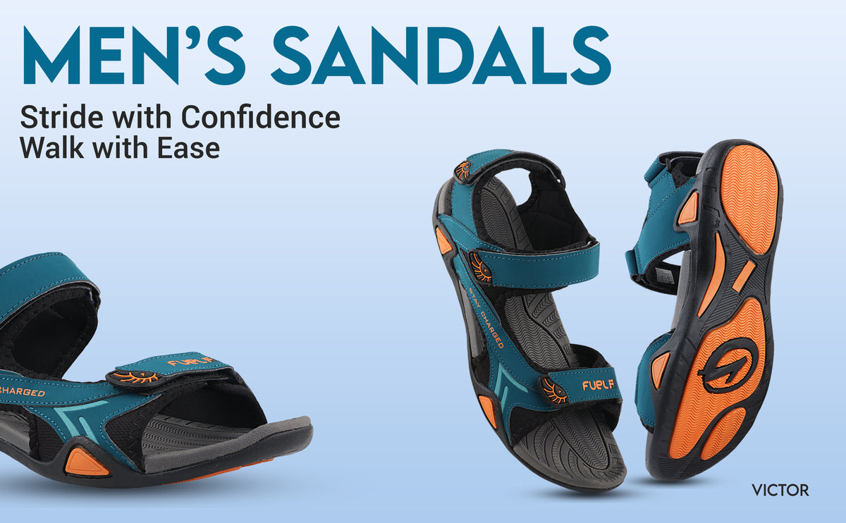 FUEL Victor Casual Sports Sandals For Men's (Blue)