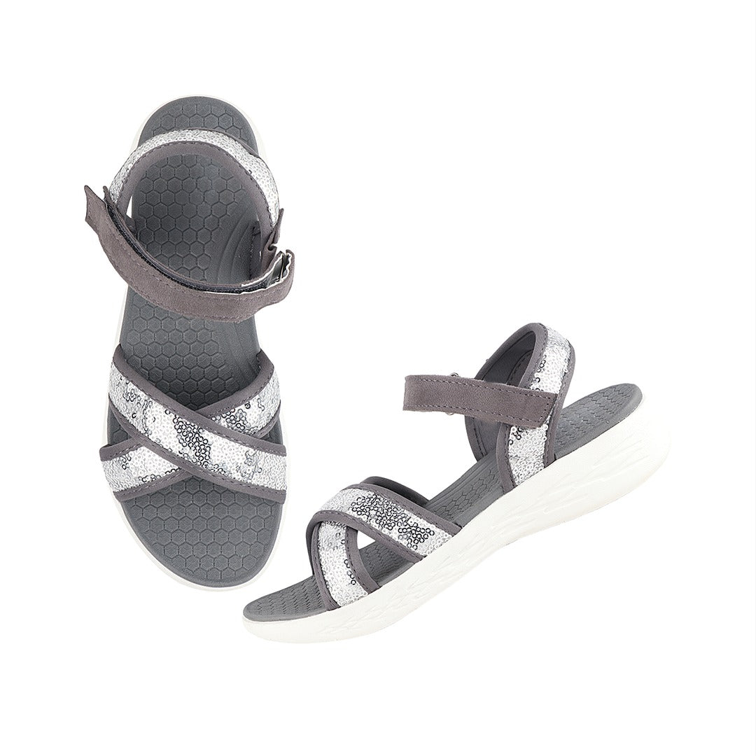 FUEL fashion Sandal for Women (Grey)