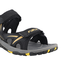 Fuel Prime Sandals For Men's (Black-Yellow)