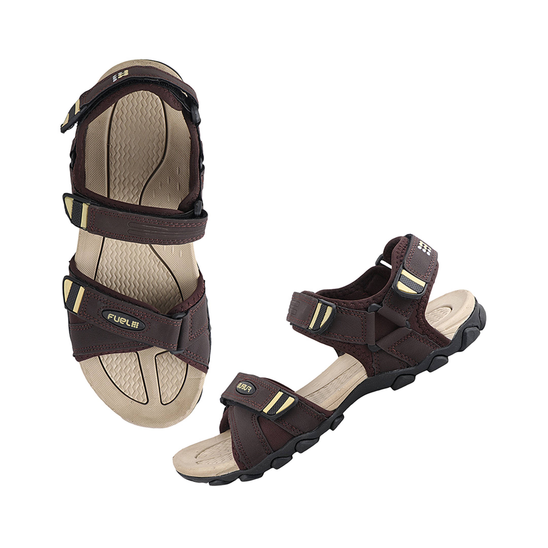 FUEL ADAM SANDALS FOR MEN'S (BROWN-BRIGE)