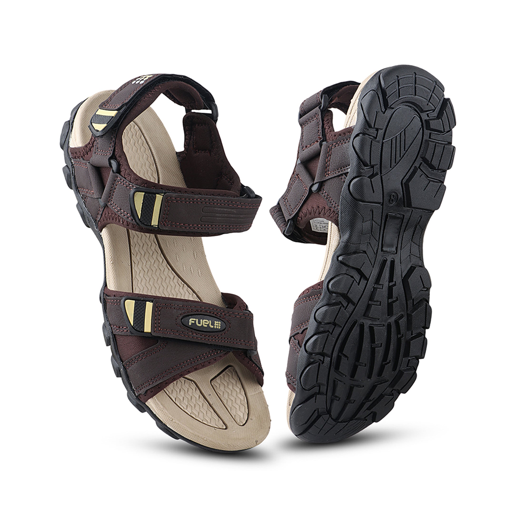 FUEL ADAM SANDALS FOR MEN'S (BROWN-BRIGE)