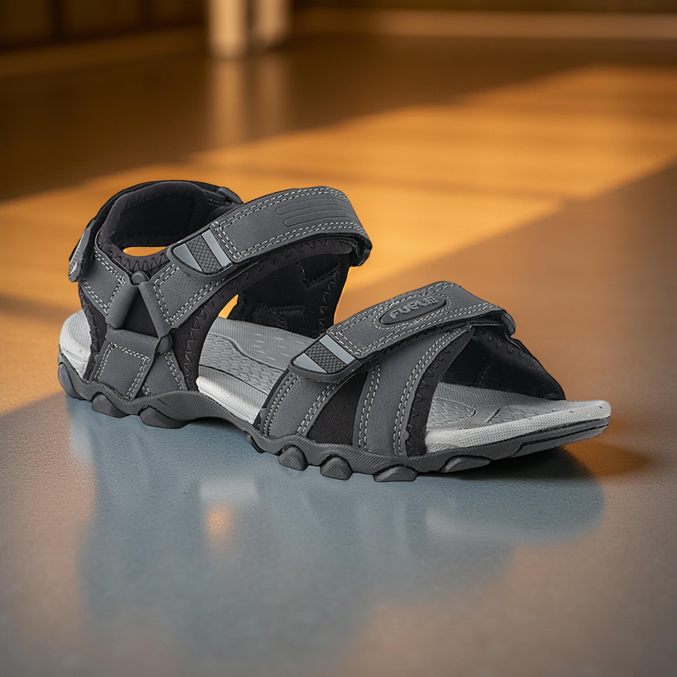 FUEL ADAM SANDALS FOR MEN'S (CHARCOL-D-GREY)
