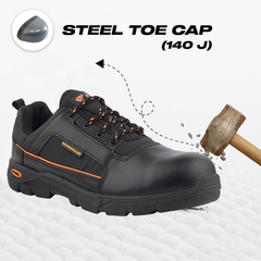 Fuel Armour 3 SD Safety Shoes For Men's  (Black)