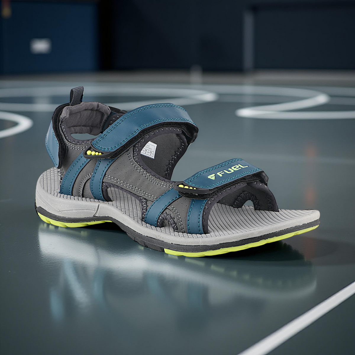 Fuel Splendor Sandals For Men's (Grey-P Green)