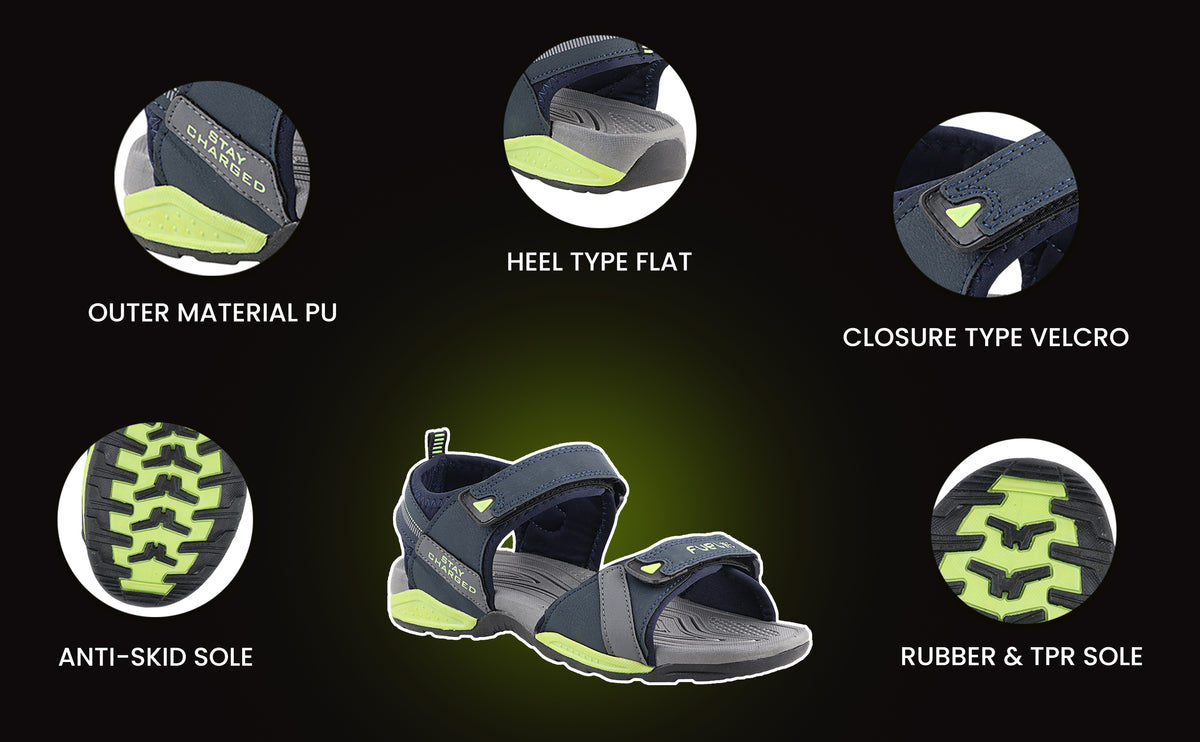 FUEL Camron Comfortable Sports Sandal (Navy)