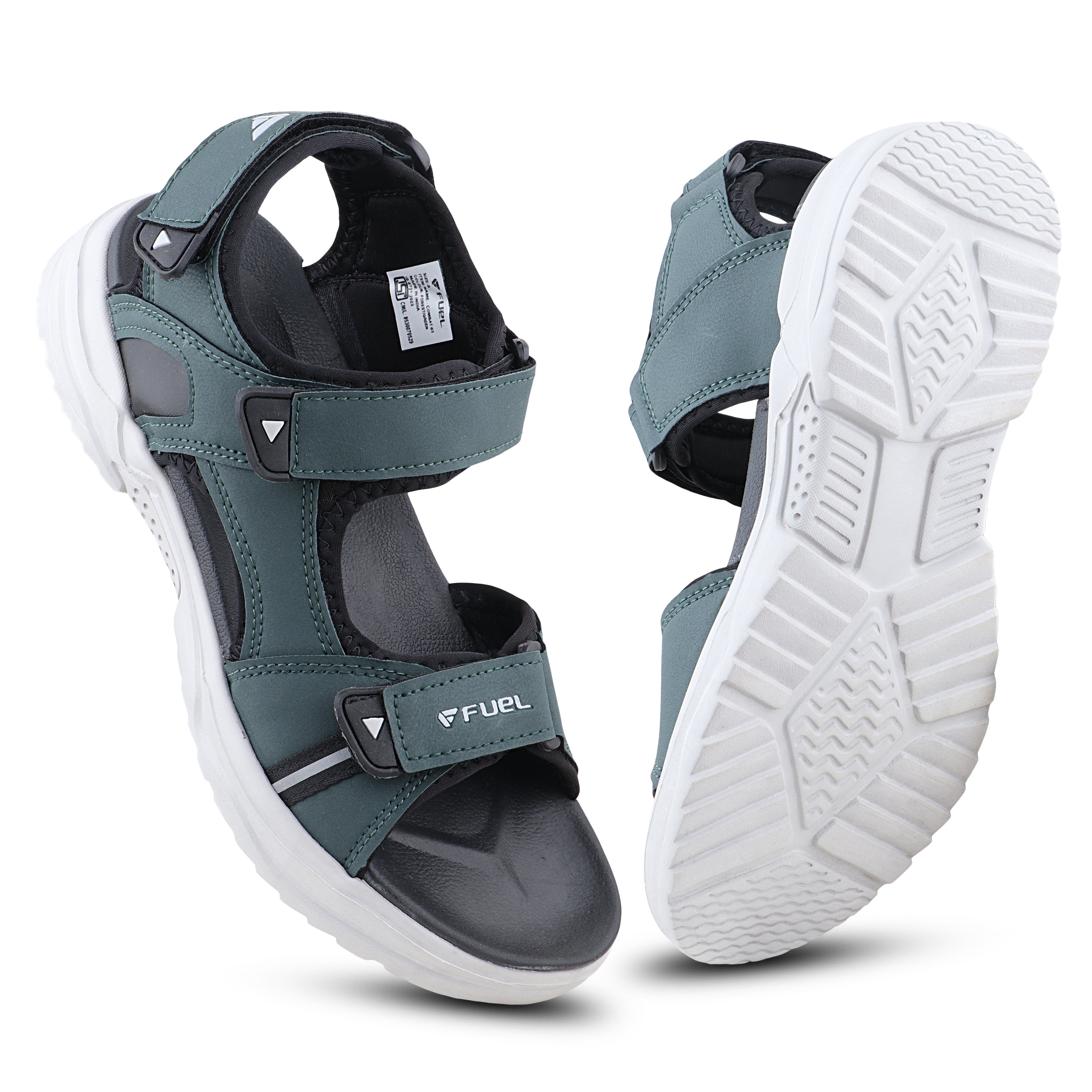 FUEL Combat-06 Chunky Comfortable and Flexible Sole Sports Sandals for Men's (Olive)