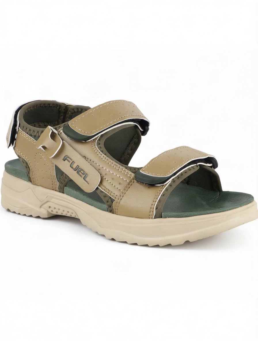 FUEL Combat Comfortable Chunky Sports Sandal For Men's (Beige)