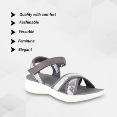 FUEL fashion Sandal for Women (Grey)