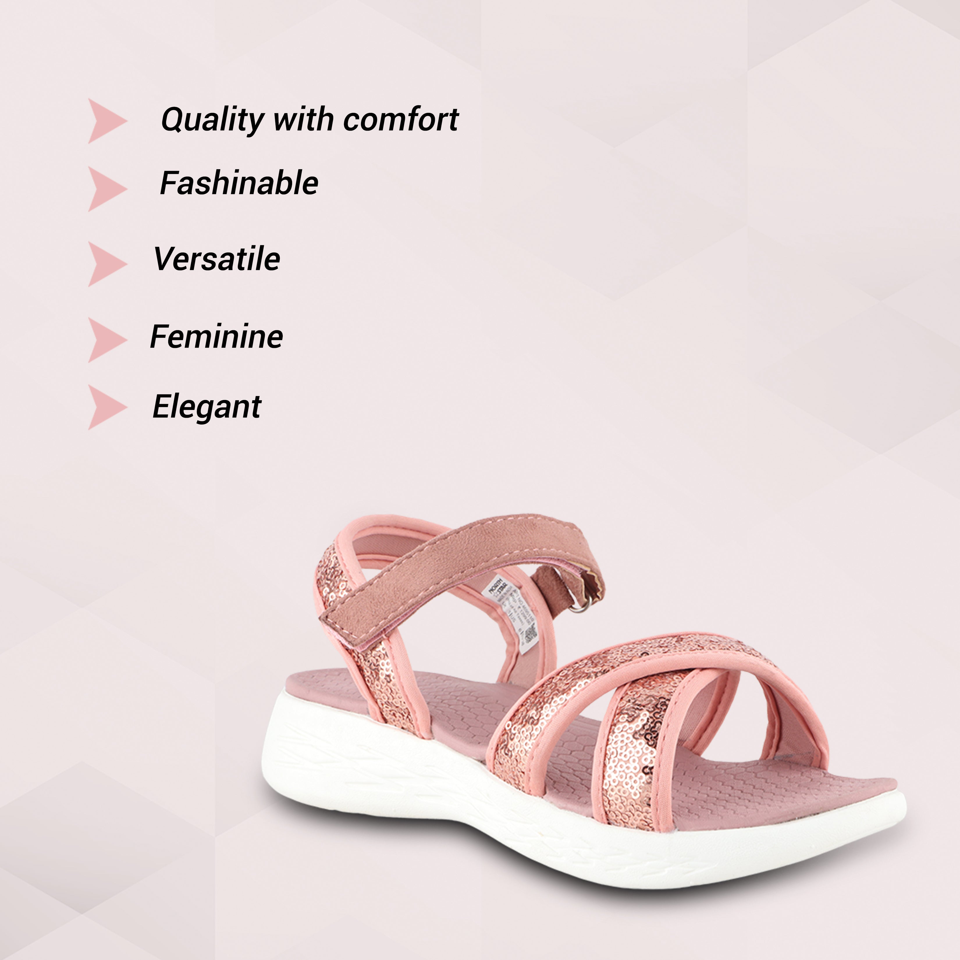 FUEL fashion Sandal for Women (Pink)