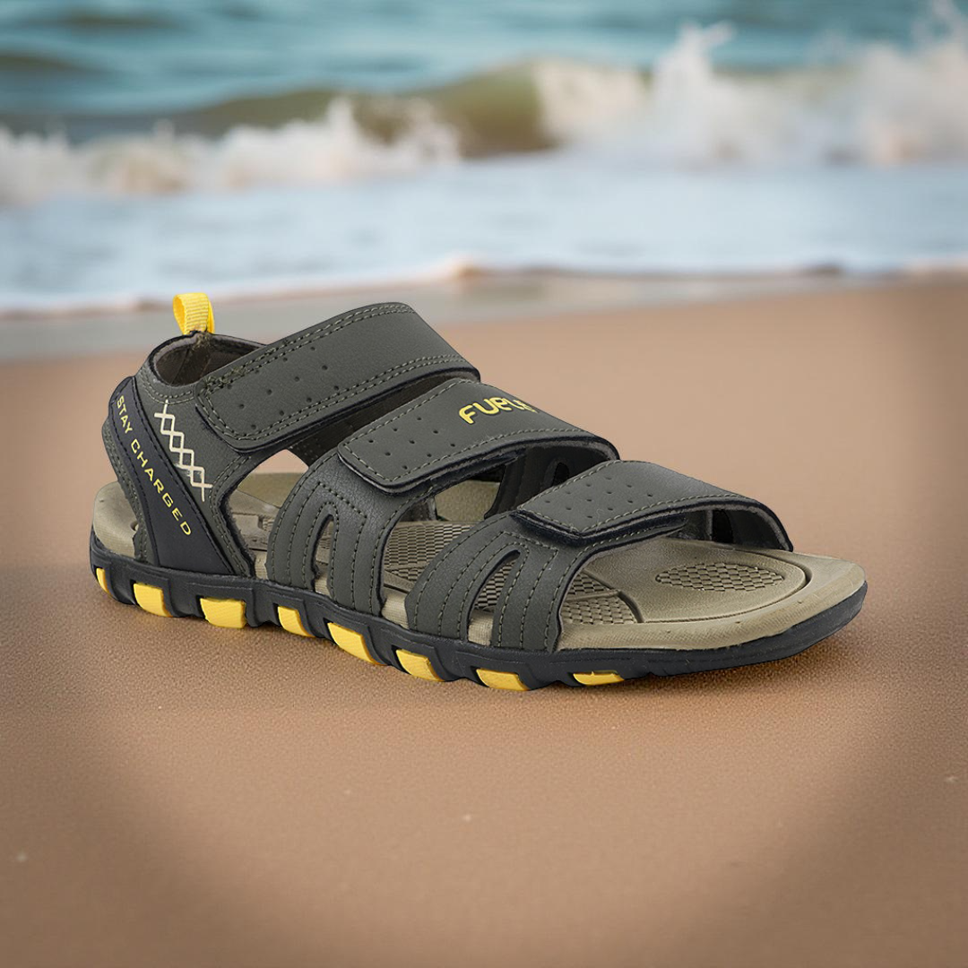 Fuel Force Sandals For Men's (OLIVE/YELLOW)