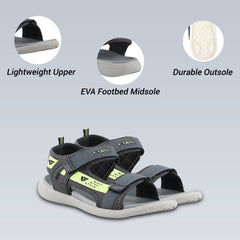 Fuel Power-02 Sandal for Men  (Grey & Green)