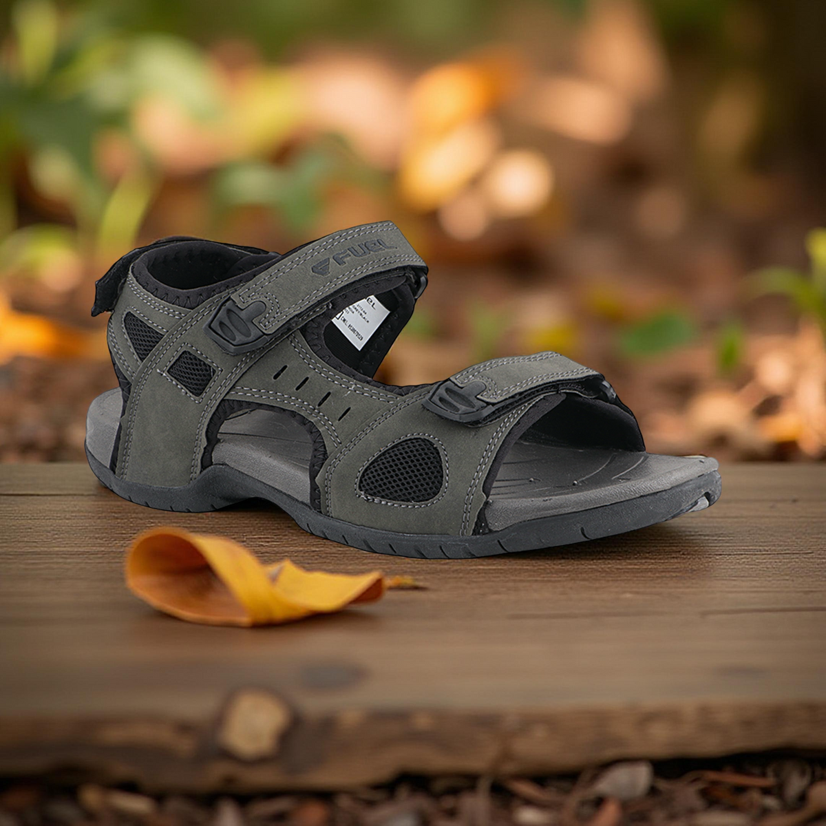 FUEL 2112-04 Casual Sports Sandal For Man (Black-Grey) – Fuel Shoes