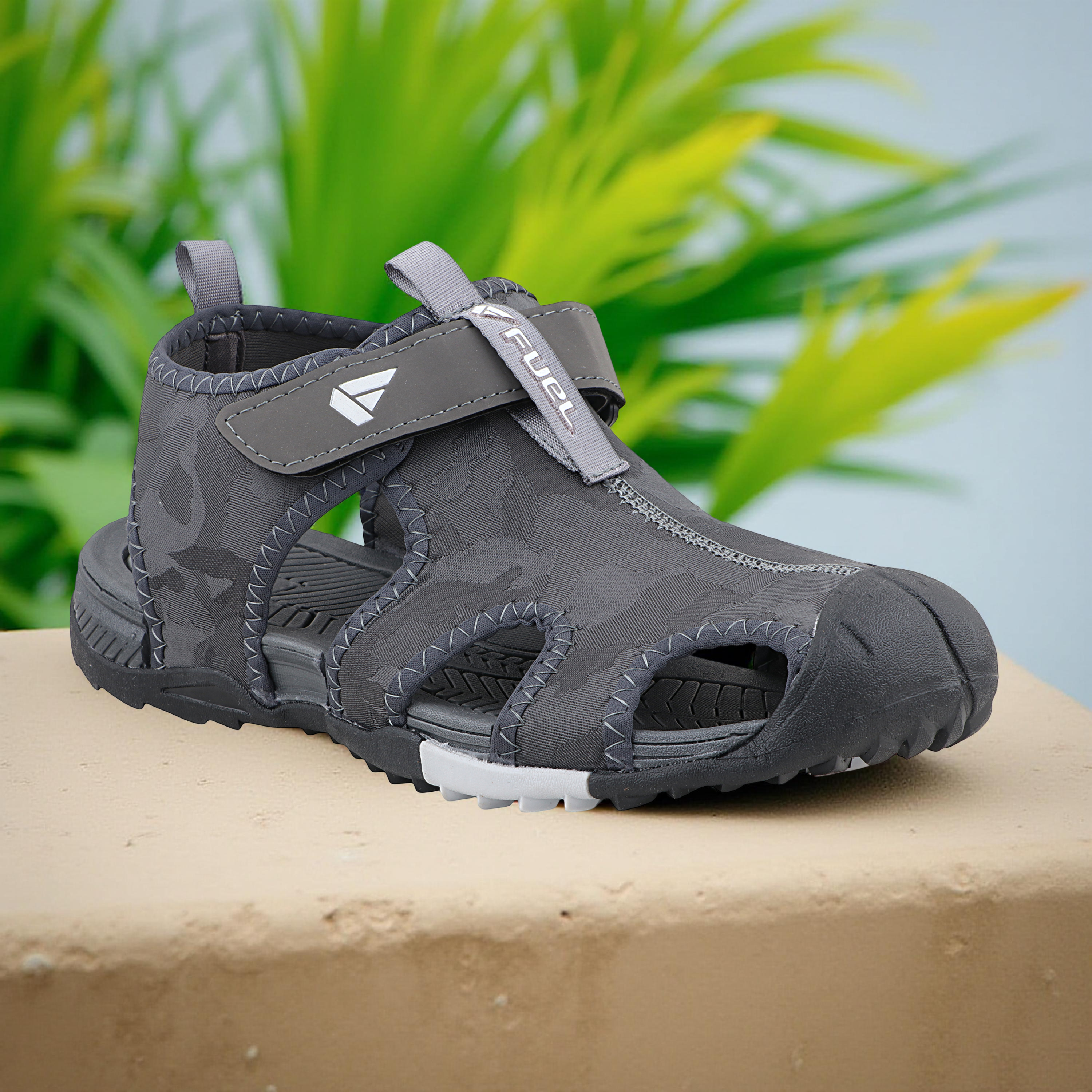 Fuel Soldier-12 Fisherman Sandals for Men (Grey)