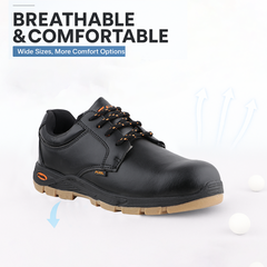FUEL Comfortable and breathable Jordan LC 2 PVC Safety Shoes with 100J fit at every work and style (Black)