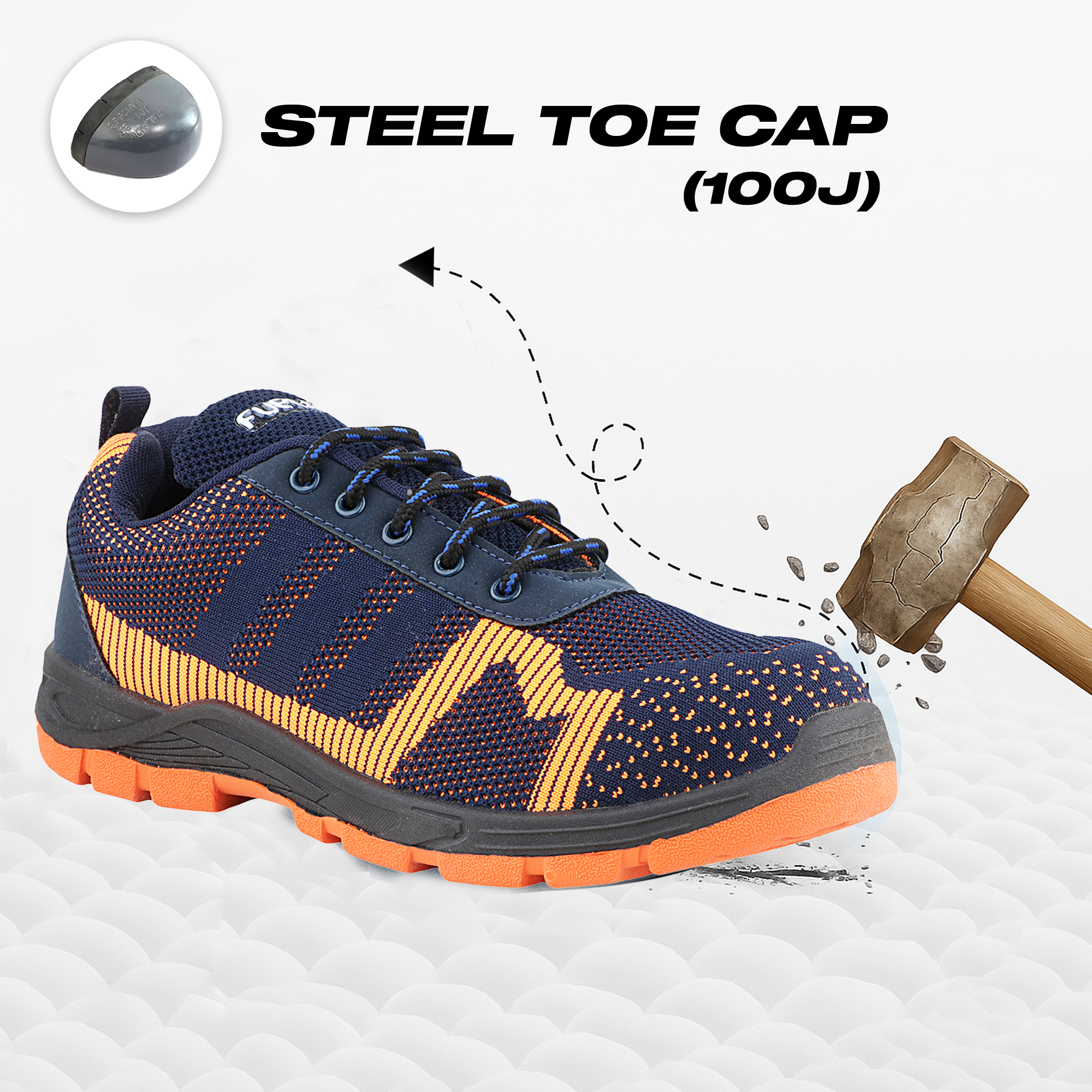 Fuel Jordan Treated  Comfortable Safety Shoes Men