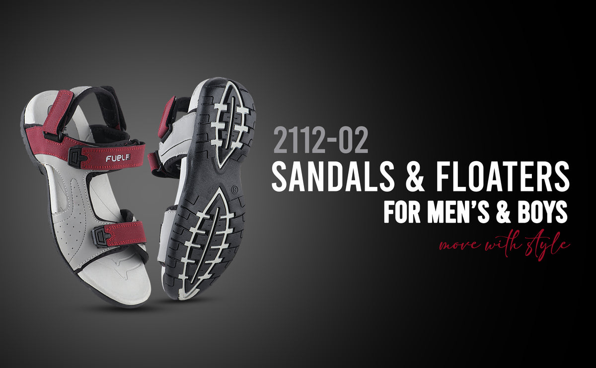 FUEL 2112-02 Men’s Outdoor Comfortable Daily Wear Sports Sandals (Maroon)