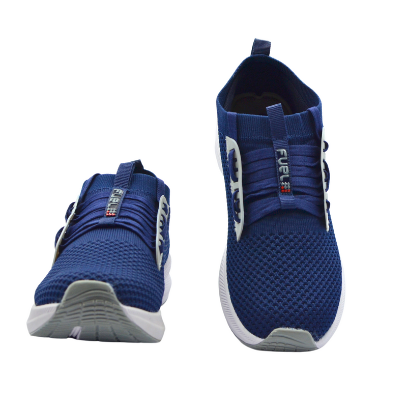 FUEL Morgan Blue Men's Sports Shoes for Walking/Running | Comfortable, Lightweight & Breathable, Dailywear | Gents Stylish Footwear & Orthotic Technology