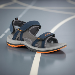 FUEL SPLENDOR SANDALS FOR MEN'S (GREY-ORANGE)