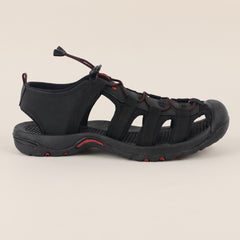 FUEL Soldier-06 Stylish Outdoor Fisherman Sandals Men (Black)
