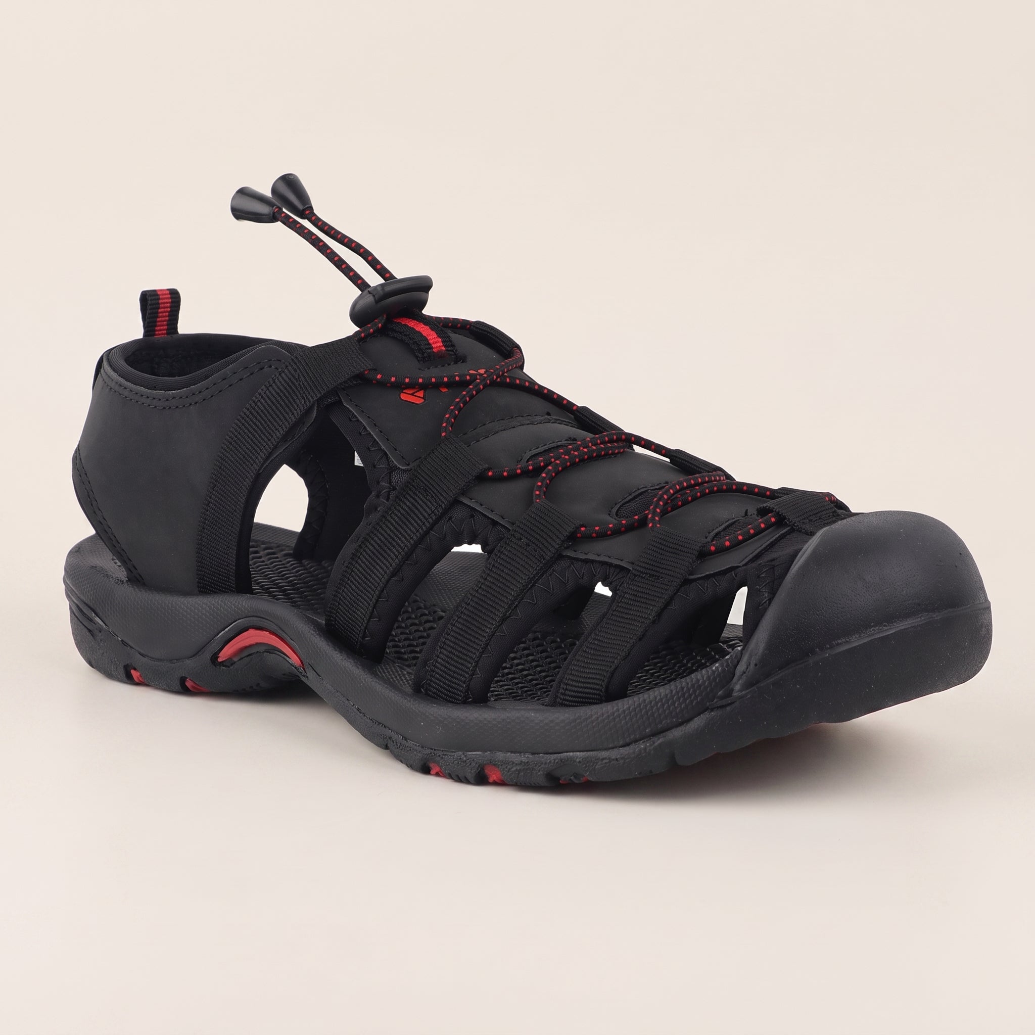 FUEL Soldier-06 Stylish Outdoor Fisherman Sandals Men (Black)