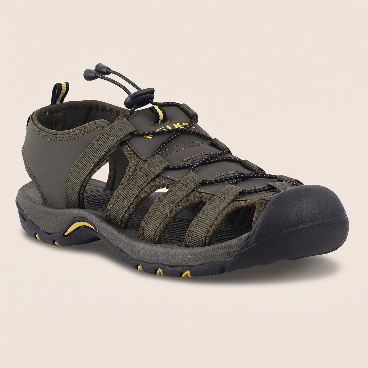 FUEL Soldier-06 Stylish Outdoor Fisherman Sandals Men (Olive)