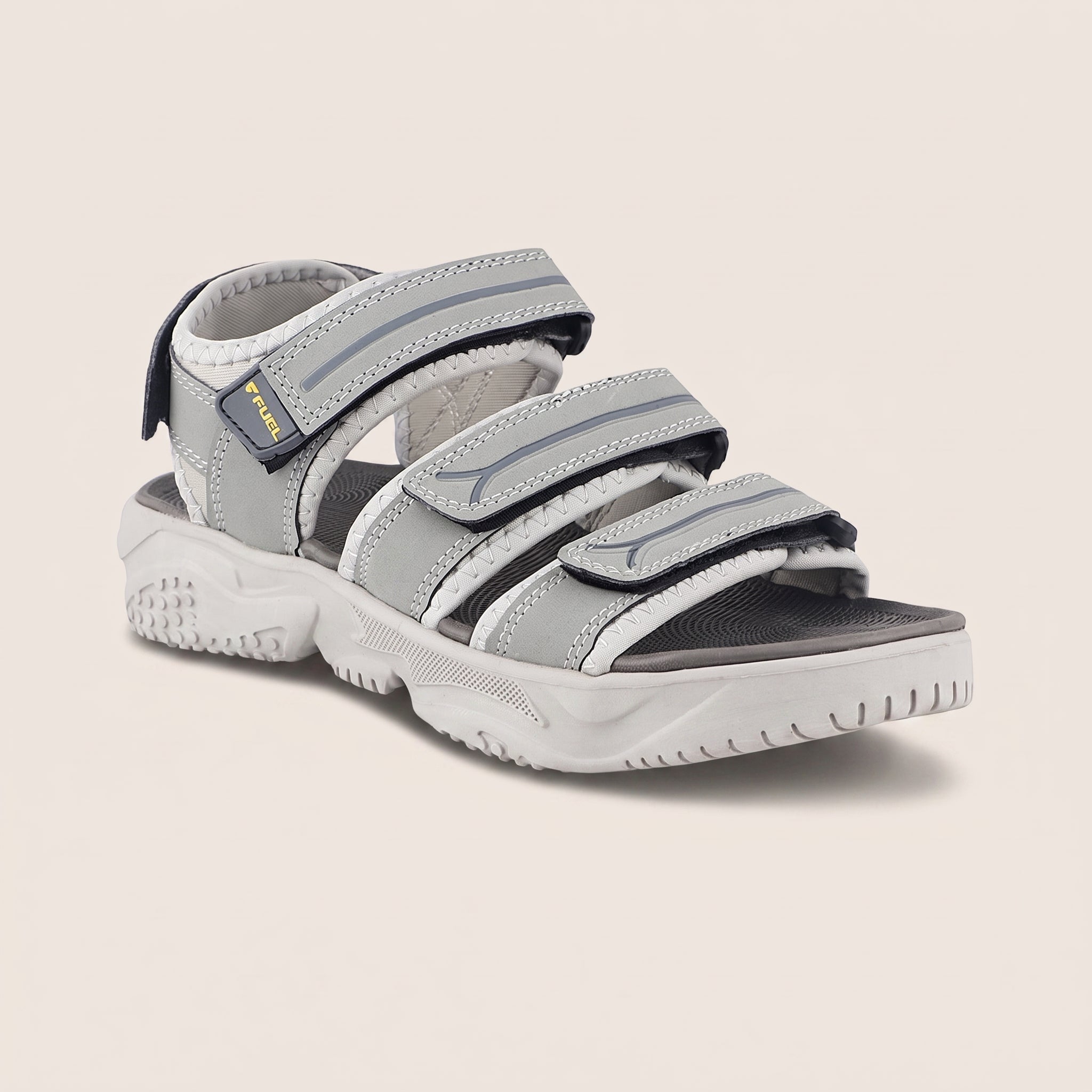 FUEL Keta Comfortable & Lightweight Sports Sandals for Men's (Grey)