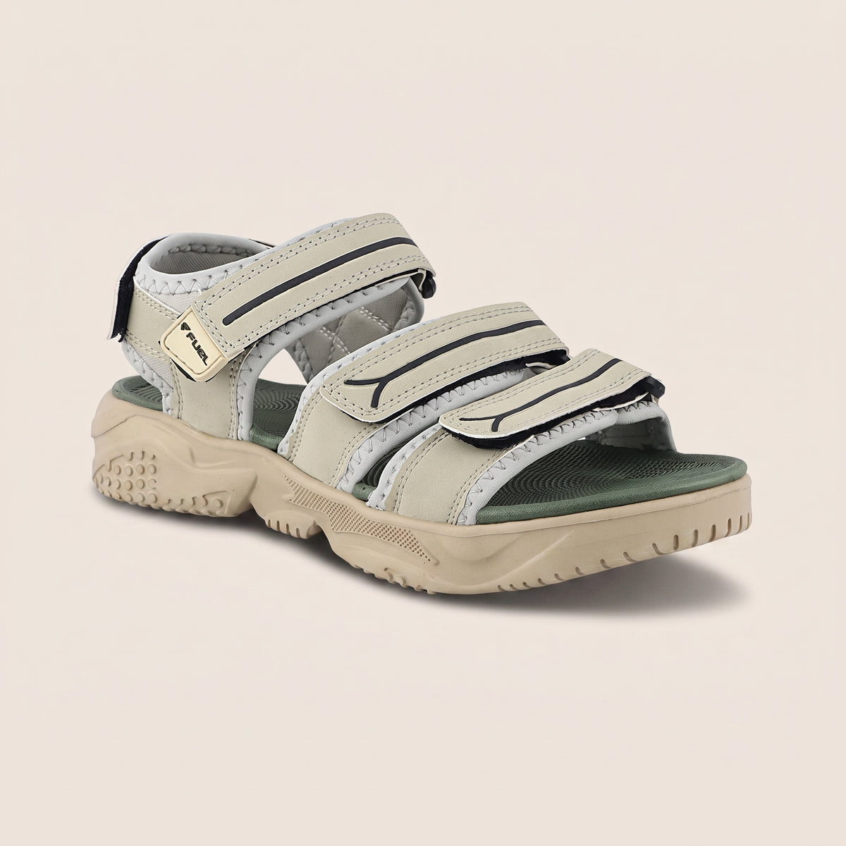 FUEL Keta Comfortable & Lightweight Sports Sandals for Men's (Olive)