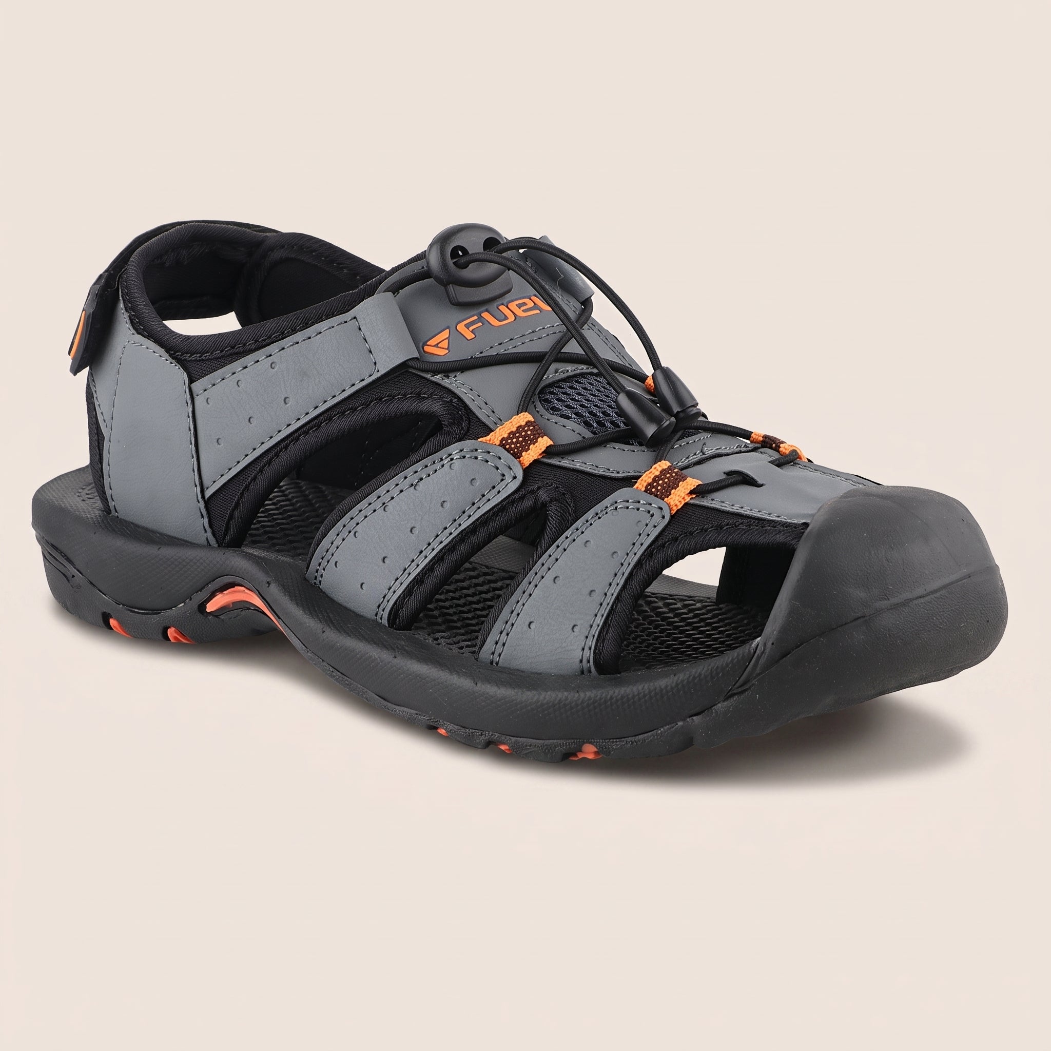 FUEL Soldier-02 Flexible Fisherman Sandals for Men (Grey)