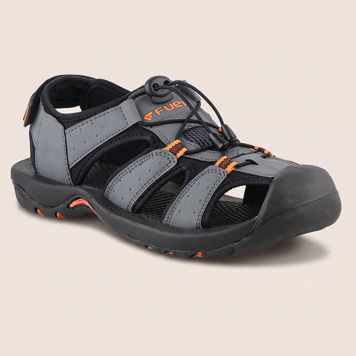 FUEL Soldier-02 Flexible Fisherman Sandals for Men (Grey)