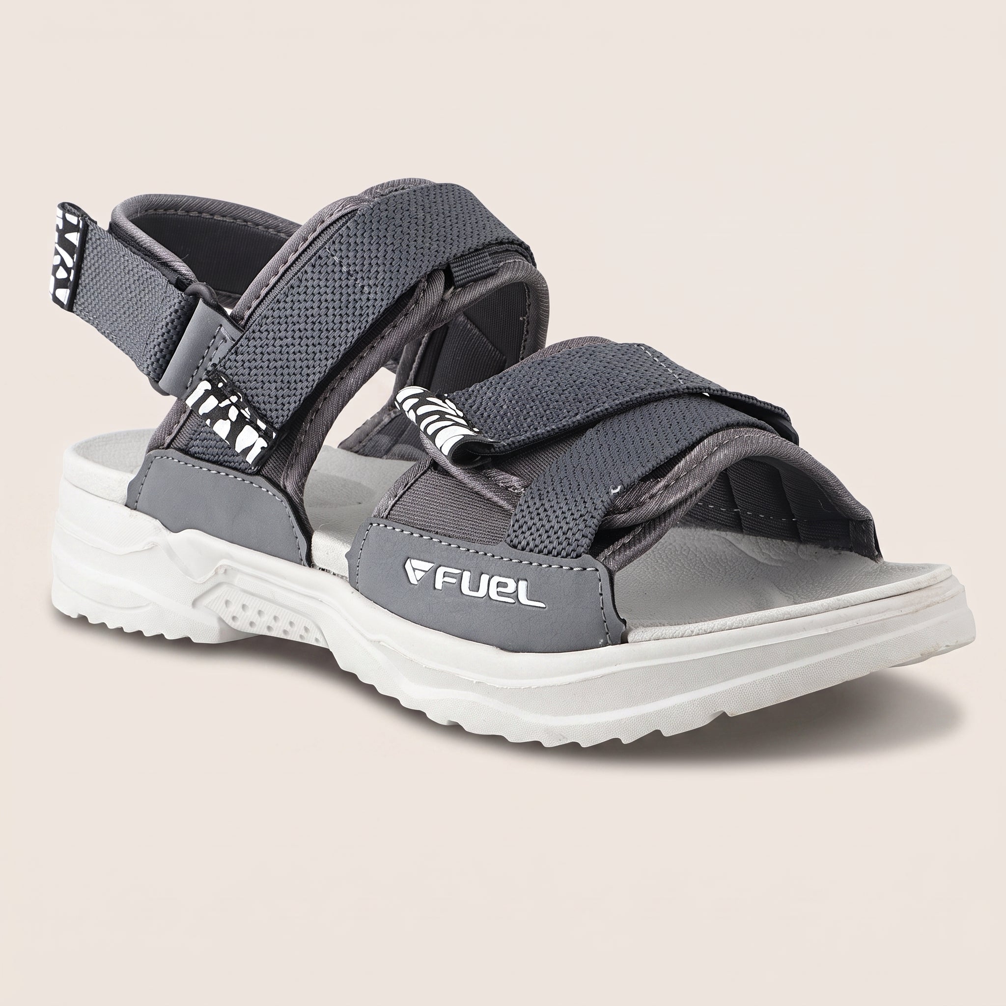 FUEL Combat-01 Breathable & Anti-Skid Outdoor Sandals For Men's (Grey)
