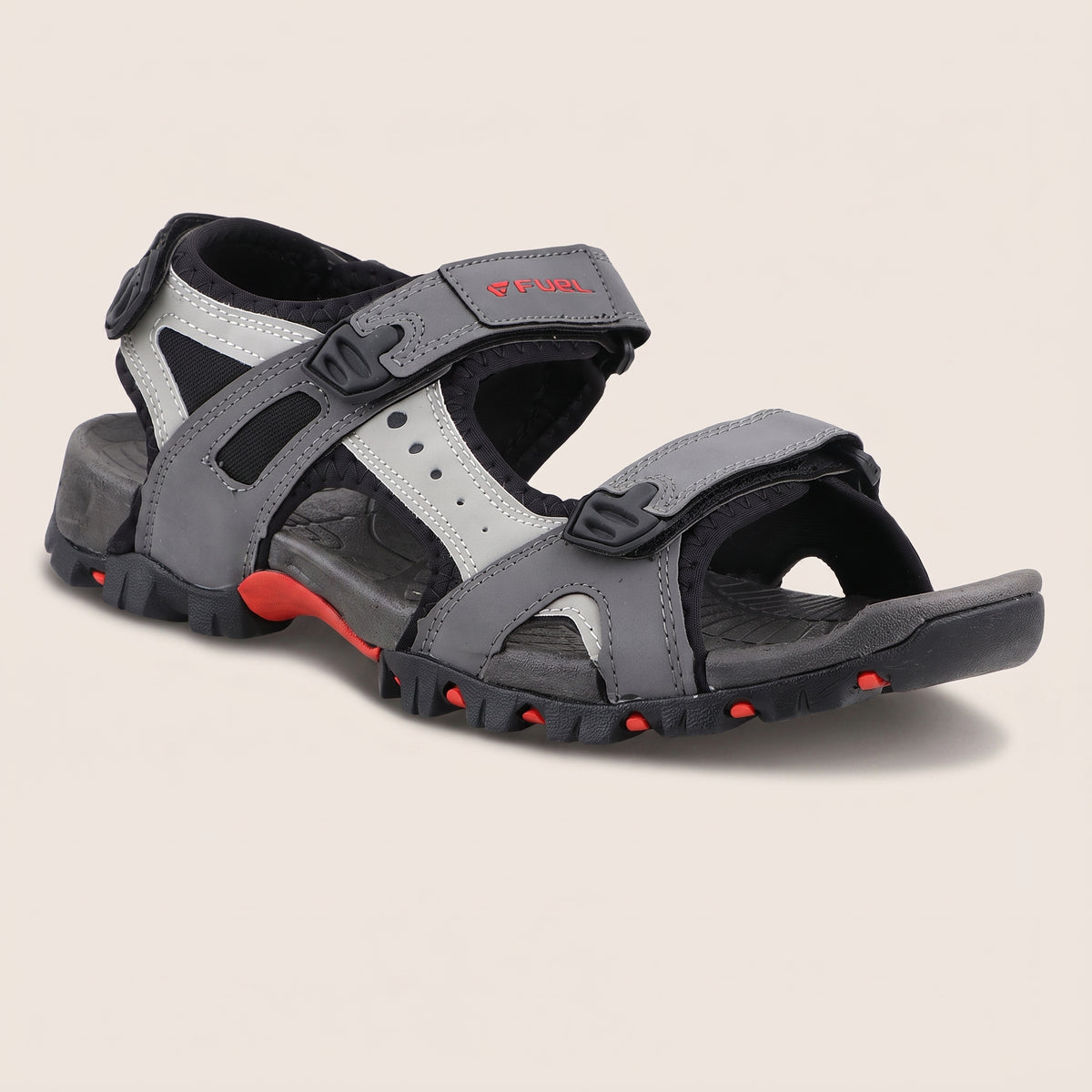 FUEL Timberland-02 Comfortable Casual Sandals for Men (Grey)