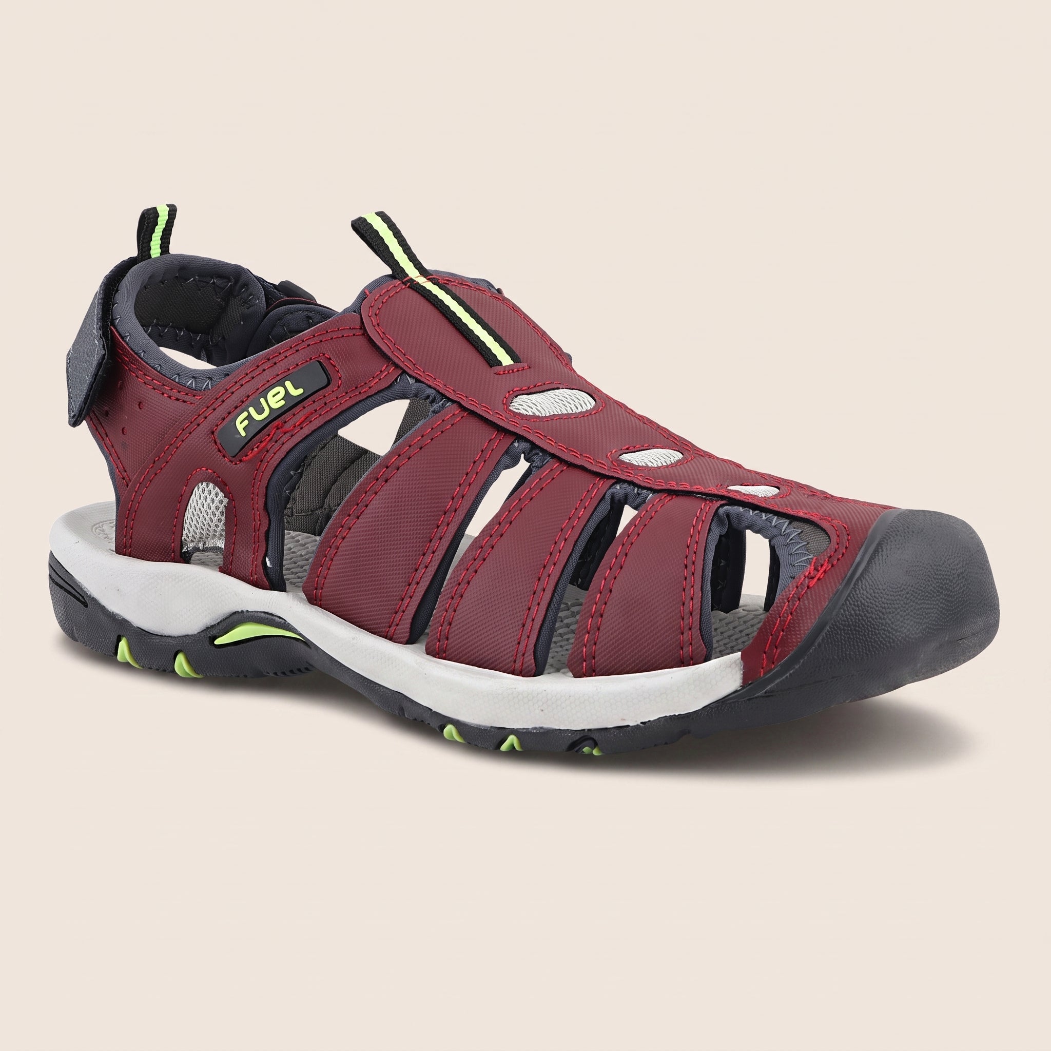 FUEL Soldier-11 Comfortable Sandal For Men's (Maroon)