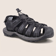 FUEL Soldier-14 Daily-wear Slip Resistant Fishermen Sandal for Men (Black)