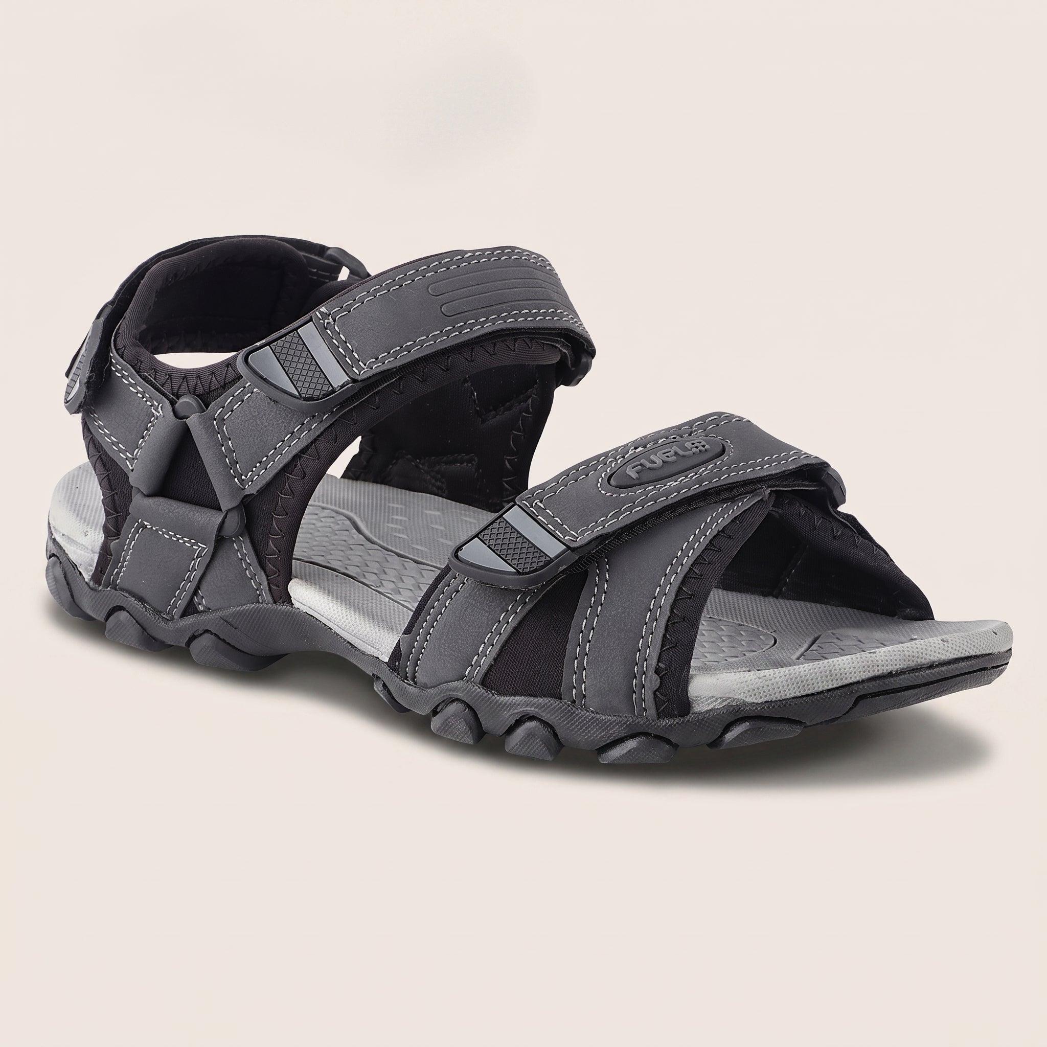 FUEL Adam Casual Sports Sandal for Men (Grey)