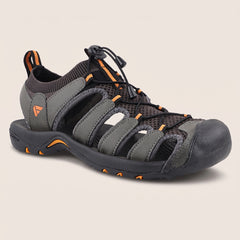 FUEL Kiger Protective Toe Cap Sports Sandals for Men (Grey)