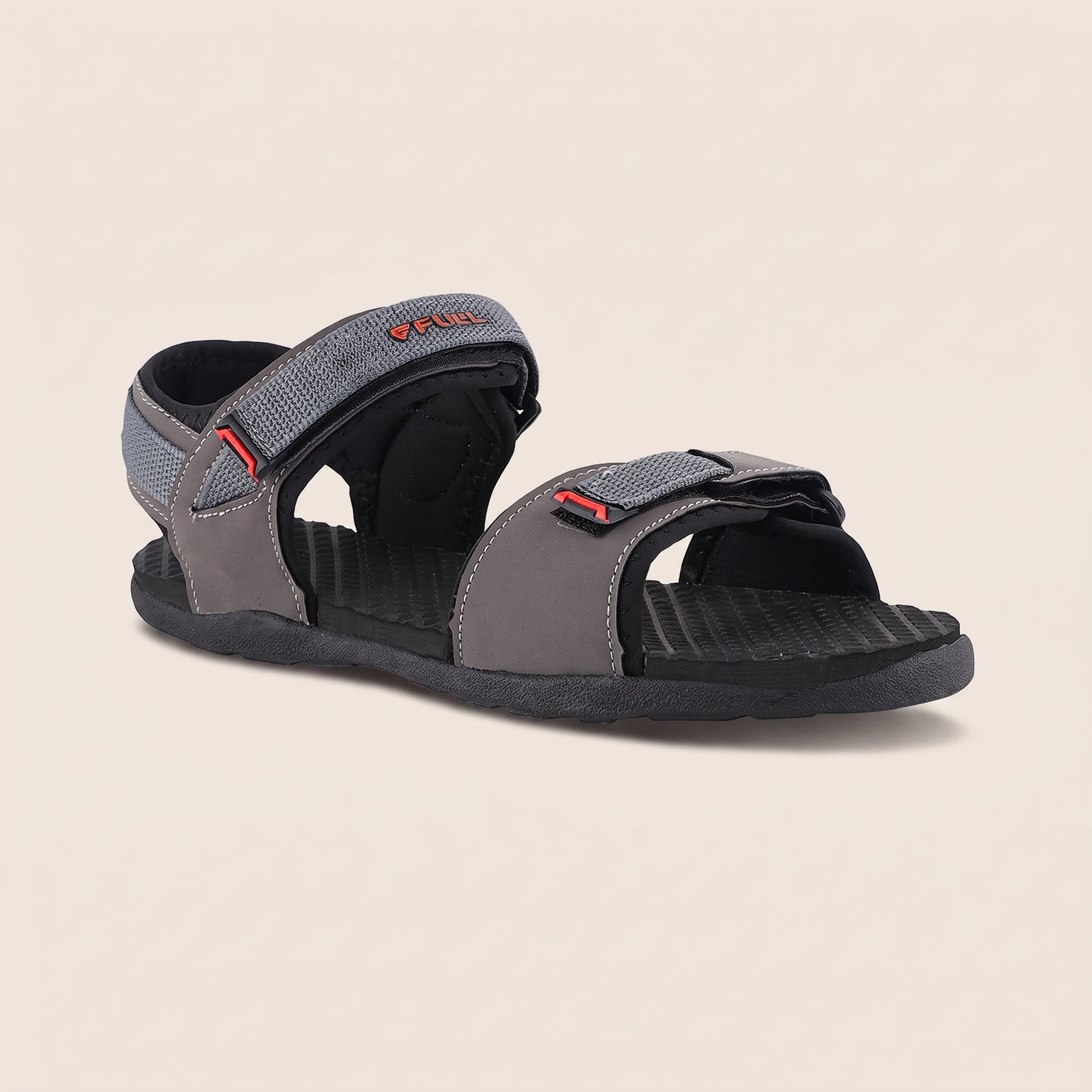 FUEL Roadster-01 Ultra Light-Weight Sports Sandals For Men (Black)