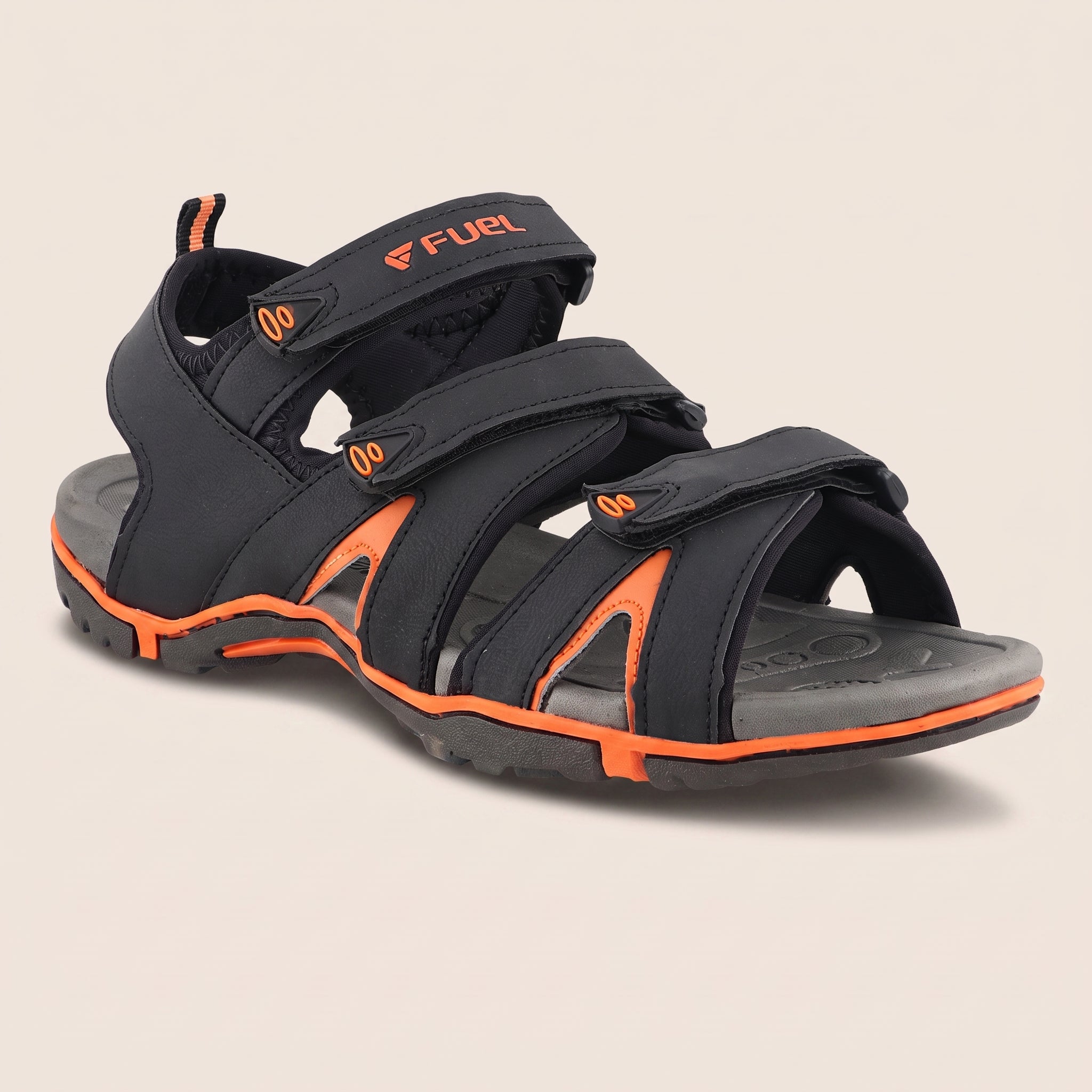 FUEL Charlie Light-Weight Sports Sandal For Man (Black)