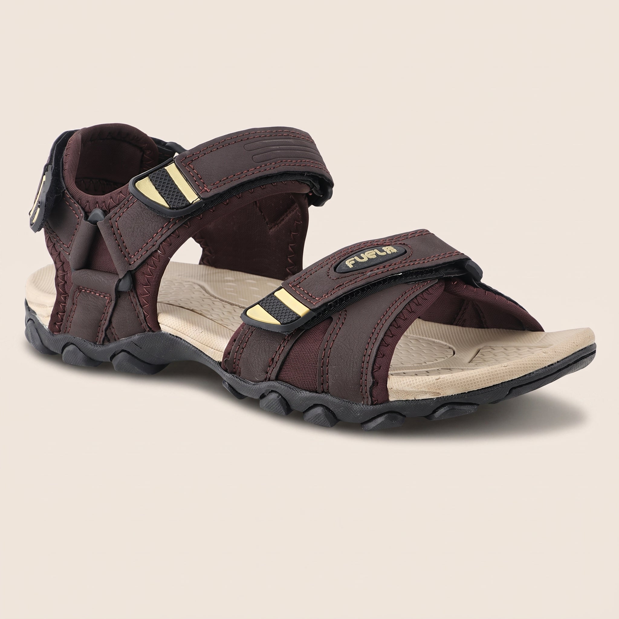 FUEL Adam Casual Sports Sandal for Men (Brown)