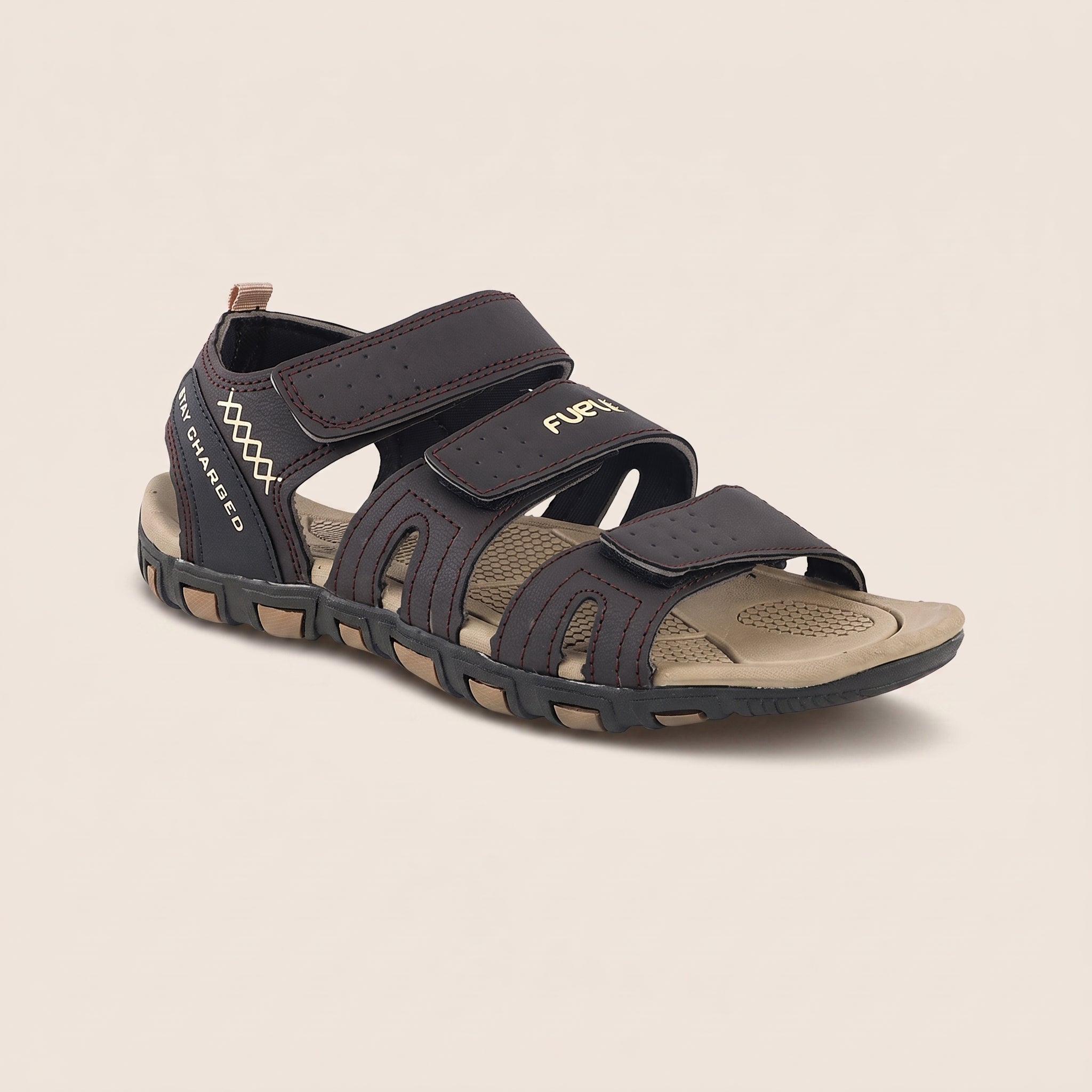 FUEL Force Comfortable Sports Sandals For Men's (Beige)
