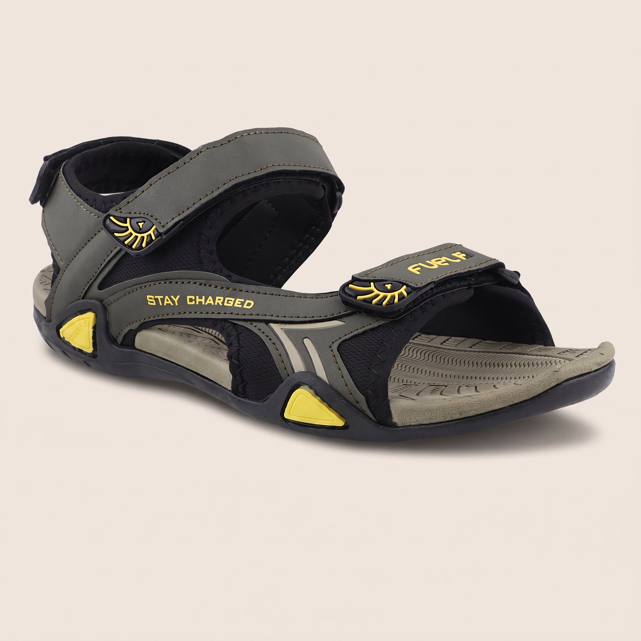 FUEL Victor Casual Sports Sandals For Men's (Olive)