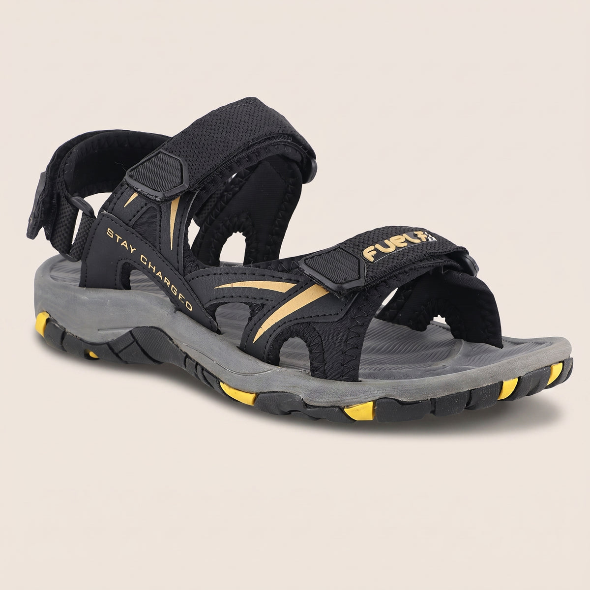 FUEL Prime Light-weight Sandals For Men's (Yellow)