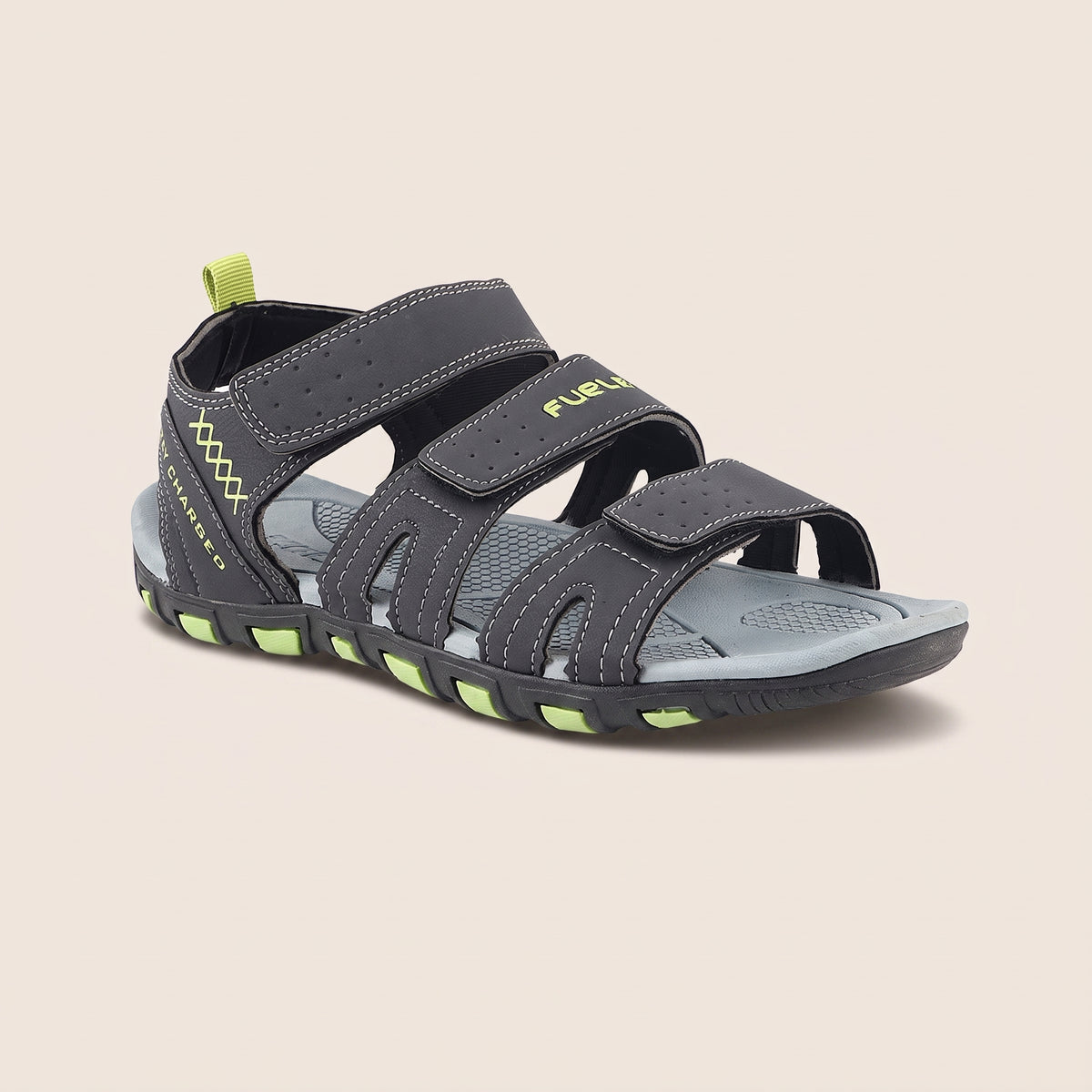 FUEL Force Comfortable Sports Sandals For Men's (Grey)